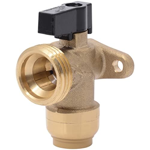 SharkBite 25560LF Push-to-Connect Washing Machine Angle Valve (1/2 in x 3/4 in MHT, Sold Singly)