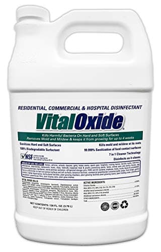 Vital Oxide Disinfectant 1 Gallon (EPA Reg. 82972-1, Mildewstat for Soft Surfaces, WoolSafe and CRI Approved)