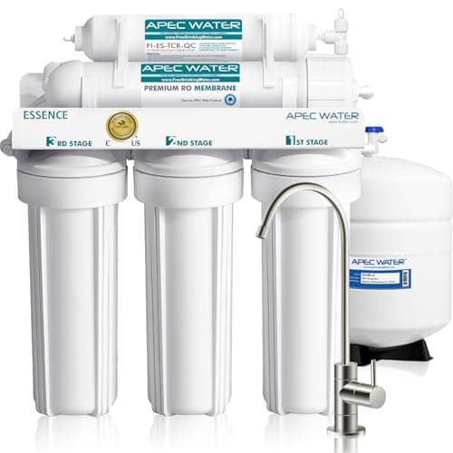 APEC Water ROES-50 5-Stage 50 GPD Under-Sink Reverse Osmosis System (Tank Included)