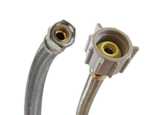 Fluidmaster B1T12 12 in Braided Stainless Toilet Connector (3/8 in Comp x 7/8 in Ballcock)