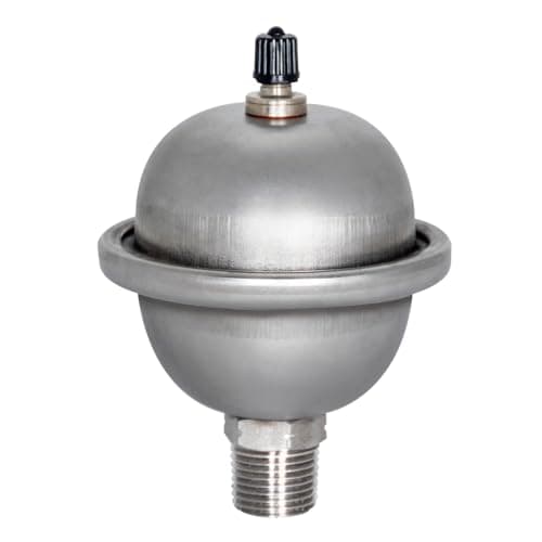 Eastman 60008 Mini Thermal Expansion Tank (1/2 in MIP, Stainless Steel, for Heaters Storing 2 Gallons or Less)