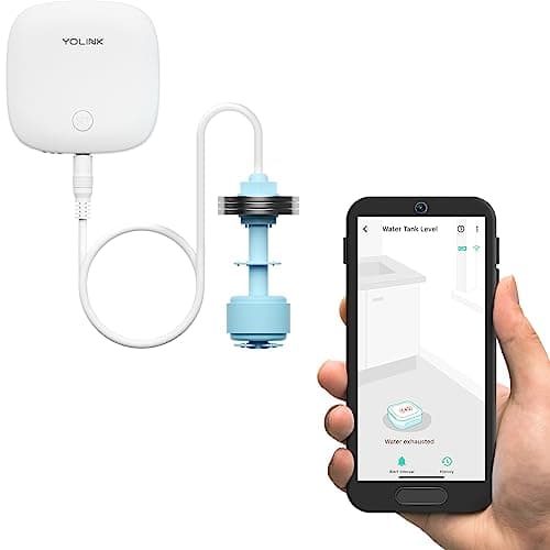 YoLink YS7904F Water Level Sensor with Float Switch (105 dB, LoRa, Hub Required)