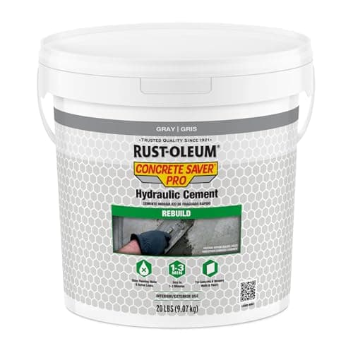 Rust-Oleum Concrete Saver Pro Hydraulic Cement, 20 lb (1 to 3 Minute Set, Controlled Expansion, Block and Poured Concrete)