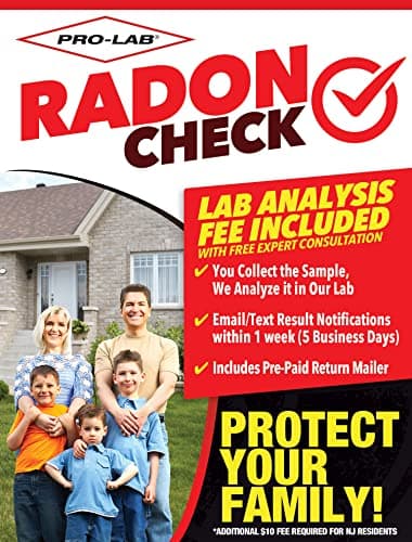 PRO-LAB Short-Term Radon Test Kit for Home, 1 Kit (48-Hour, Lab Analysis Included)