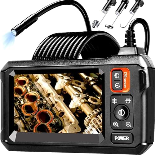 Daxiongmao C30 Inspection Camera (8 mm Probe, 4.3 in Screen, 16.5 ft Cable, Live View Only)