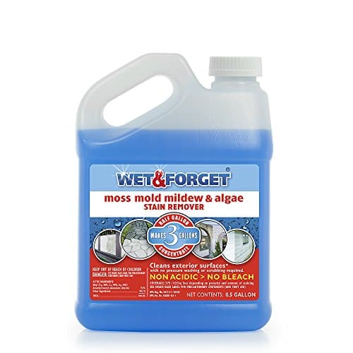 Wet & Forget Outdoor Cleaner Concentrate, 64 oz (Moss, Mold, Mildew and Algae Stain Remover, Dilutes 1 to 5)