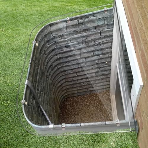 Heicofer Clear Polycarbonate Egress Window Well Cover (54 x 38 in)