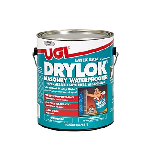 UGL DRYLOK Original Latex Basement and Masonry Waterproofer, 1 Gallon (Gray)