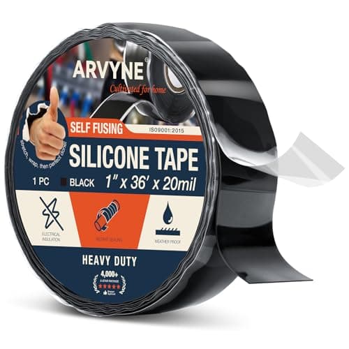arvyne Self Fusing Silicone Tape (1 in x 36 ft, -76°F to 392°F)