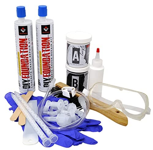 RadonSeal Complete DIY Foundation Crack Repair Kit, 10 ft (Two-Part Urethane, Drill-Free Injection)