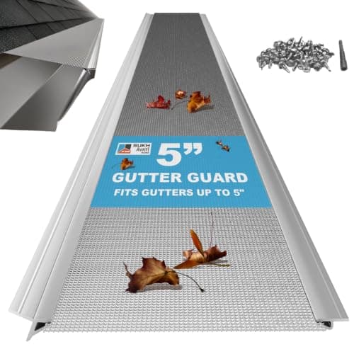 Sukhavati Home 5 in Stainless Steel Micro-Mesh Gutter Guard (48 ft Kit, 30-Year Warranty)