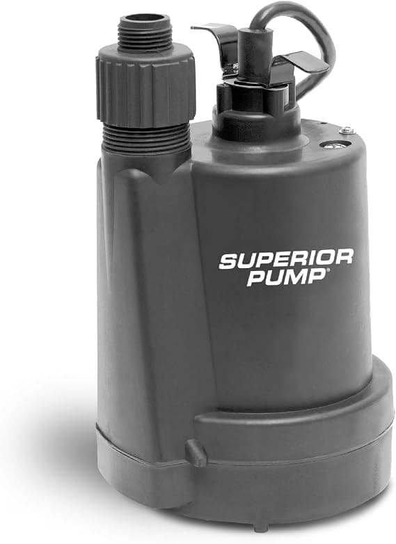 Superior Pump 91250 1/4 HP Submersible Utility Pump
